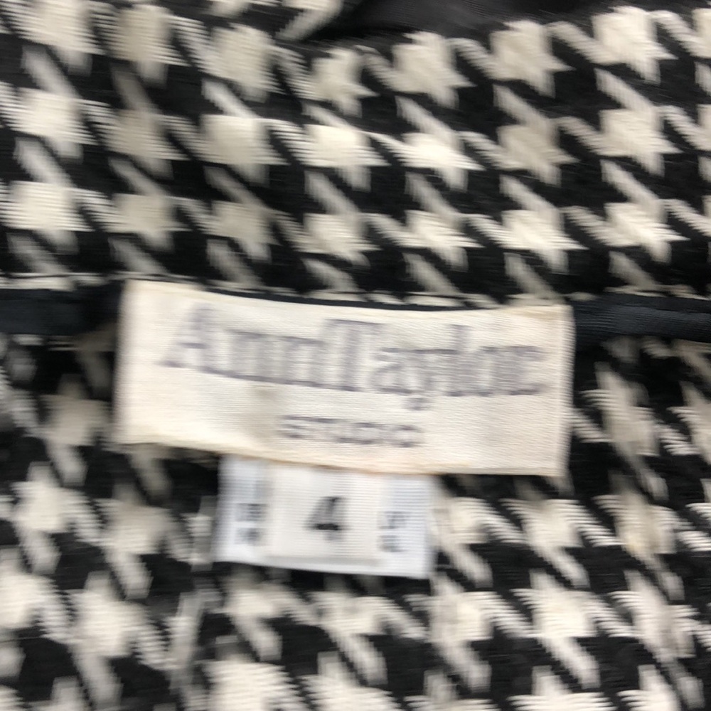 Ann Taylor Black and White Houndstooth Skirt Suit - Picture 4 of 5